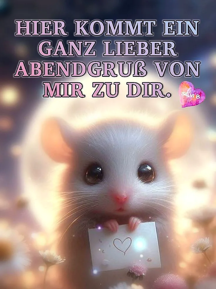 Ein süßer Abendgruß für dich