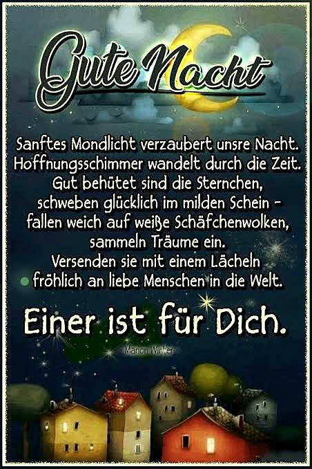 Gute Nacht Bilder: Ein kleiner Gruß nur für Dich zum Träumen