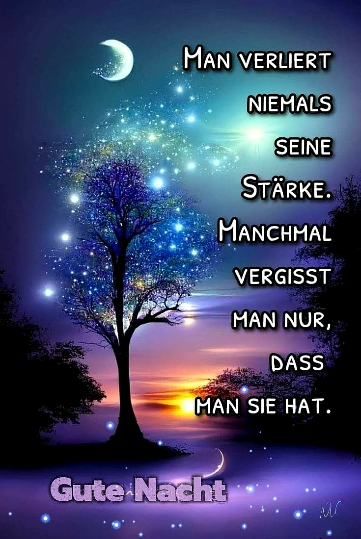 Gute Nacht: Ein ermutigender Gruß für starke Momente