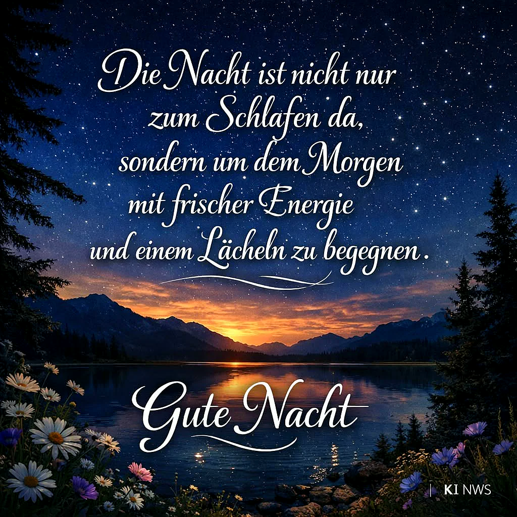Gute Nacht Grüße: Mit positiver Energie dem Morgen begegnen