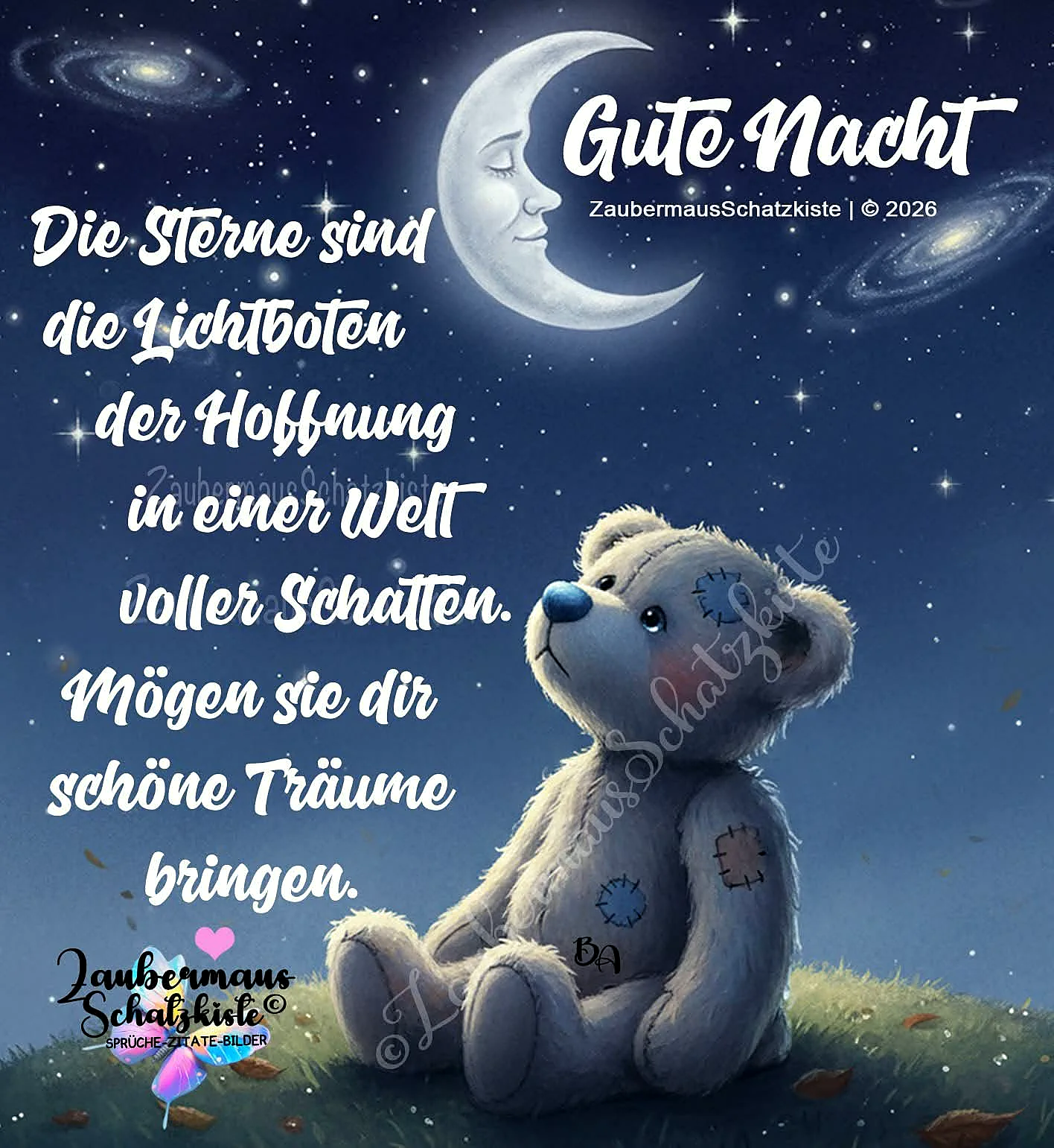 Gute Nacht: Lichtboten der Hoffnung für deine süßesten Träume