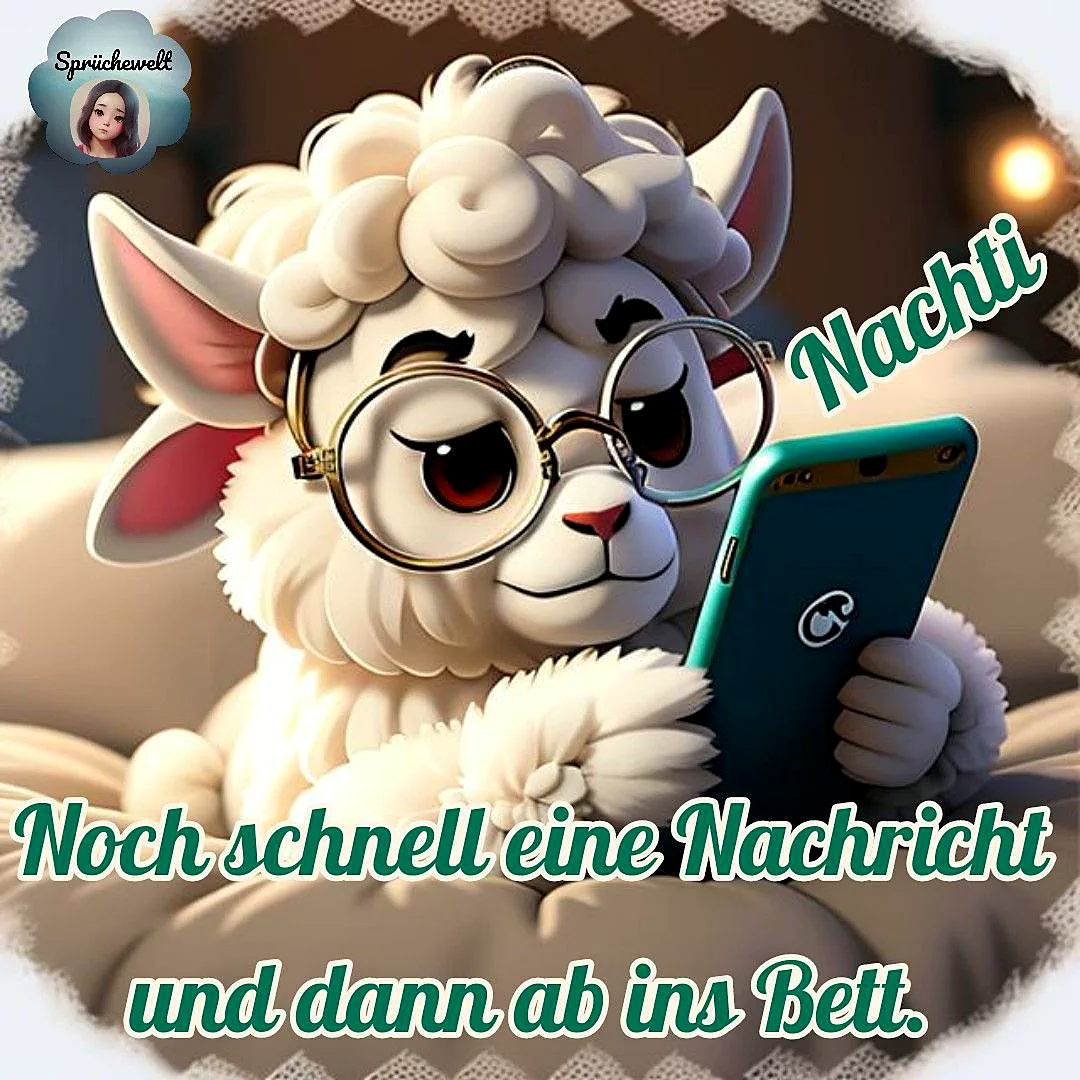 Letzte Nachricht vor dem Schlafengehen? Dieses Schaf versteht dich!