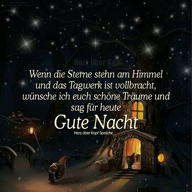 Schöne Gute Nacht Wünsche für deine Liebsten