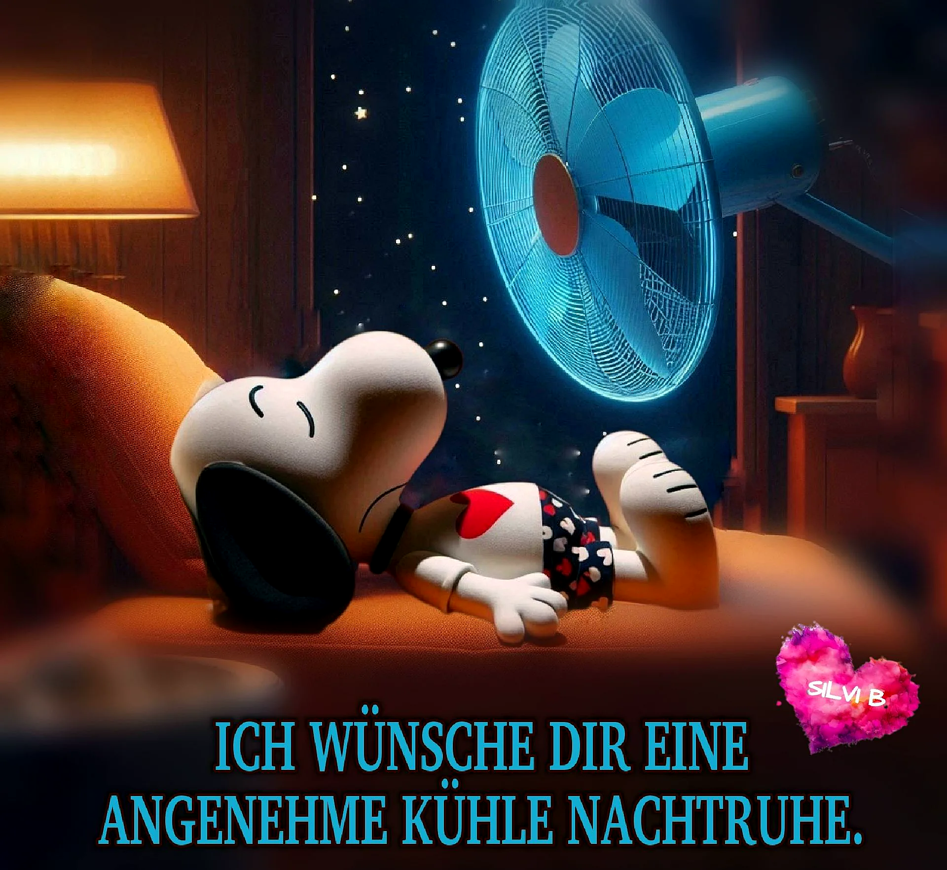 Snoopy wünscht dir eine erholsame Nacht