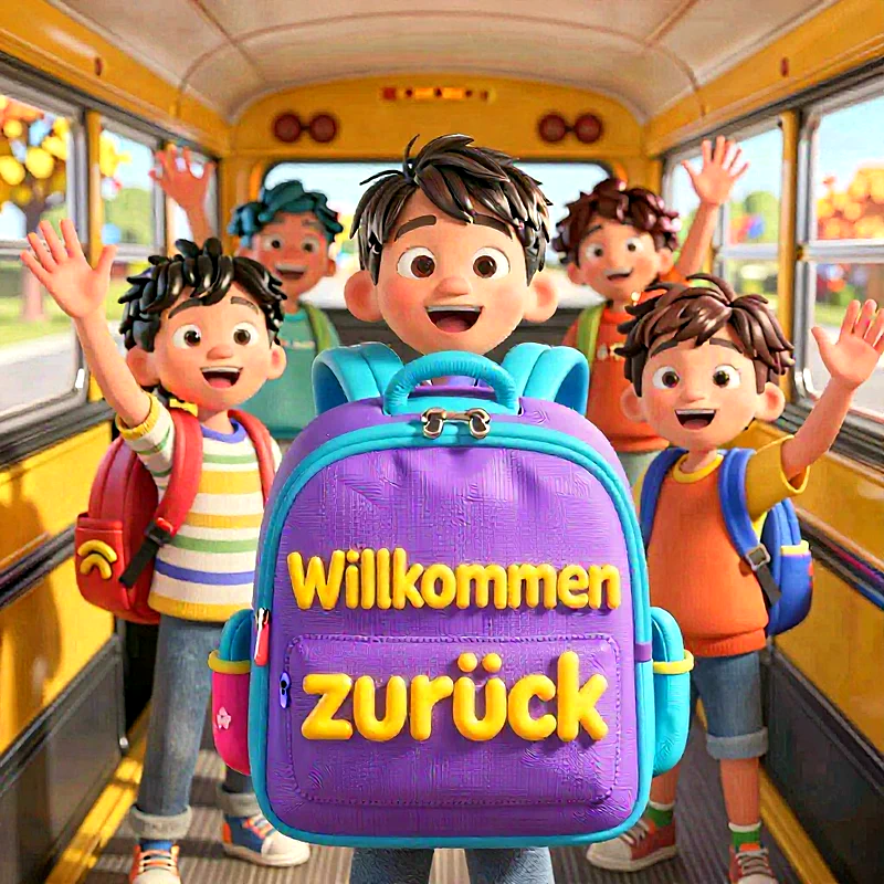 Ein herzliches Willkommen zurück: Süße Schulstart-Bilder für Telegram!