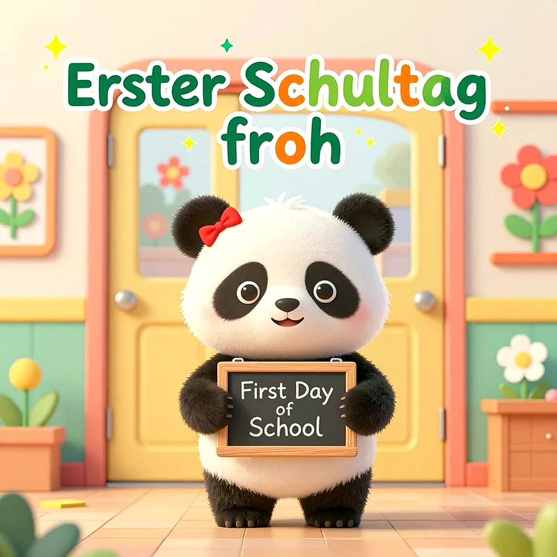 Erster Schultag voller Freude: Süße Grüße zur Einschulung für TikTok