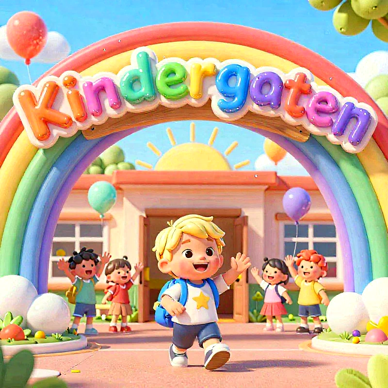 Fröhlicher Kindergarten-Start: Ein bunter Gruß für Instagram!