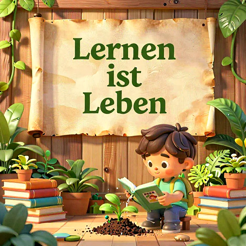 Lernen ist Leben: Inspirierende Gedanken zum Schulstart für WhatsApp.
