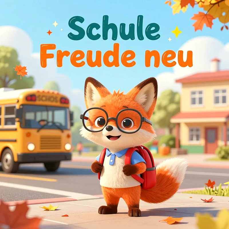 Märchenhaftem Schulstart Lust machen: Fuchs für WhatsApp Avatare & Posts