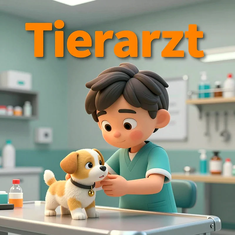 Mein Traumberuf: Tierarzt! Süße Inspiration für Kinder auf TikTok.