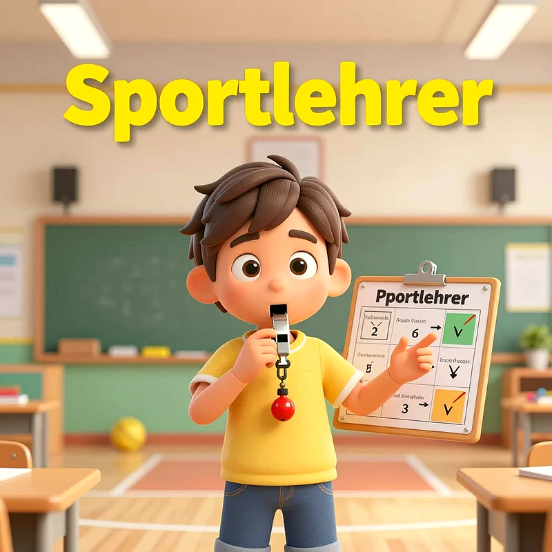 Mit Pfeife und Plan: Der engagierte Sportlehrer motiviert zum Schulsport auf Facebook.