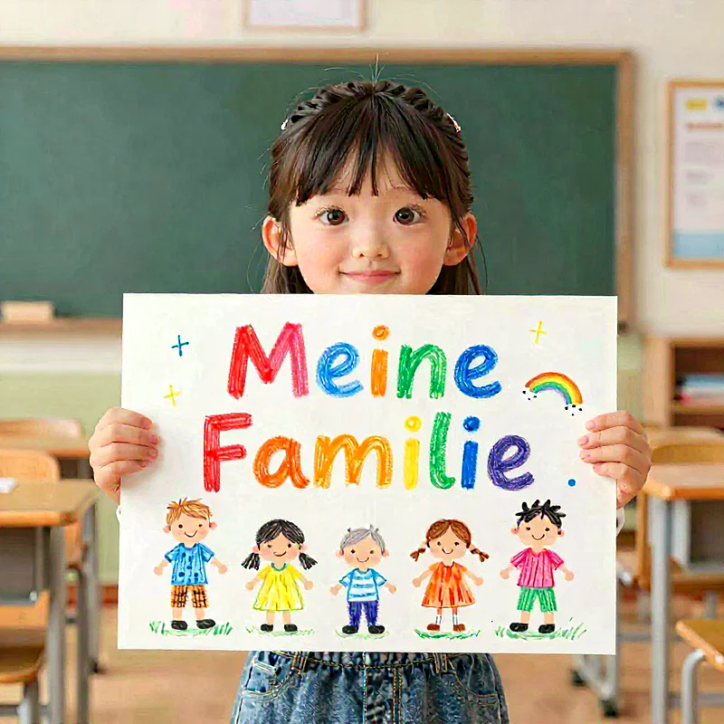 Strahlen wie diese Kleine! 'Meine Familie' für inspirierende Threads.