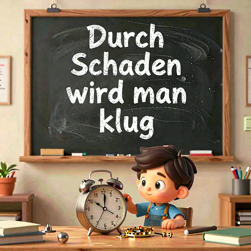 Weisheit durch Erfahrung: Ein motivierender Spruch für Facebook zum Schulstart.