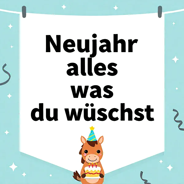 Allerliebste Wünsche zum Neujahr – Möge alles in Erfüllung gehen!