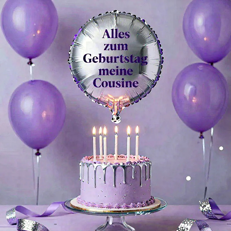 Alles zum Geburtstag meine Cousine – Ein süßer Gruß voller Herzenswärme