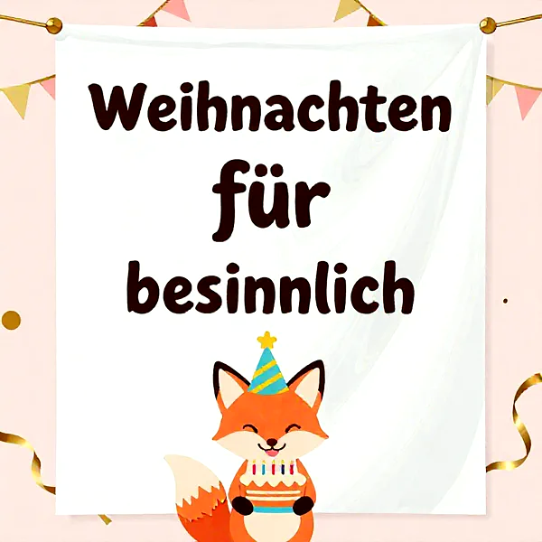 Besinnliche Weihnachtsgrüße mit süßem Fuchs