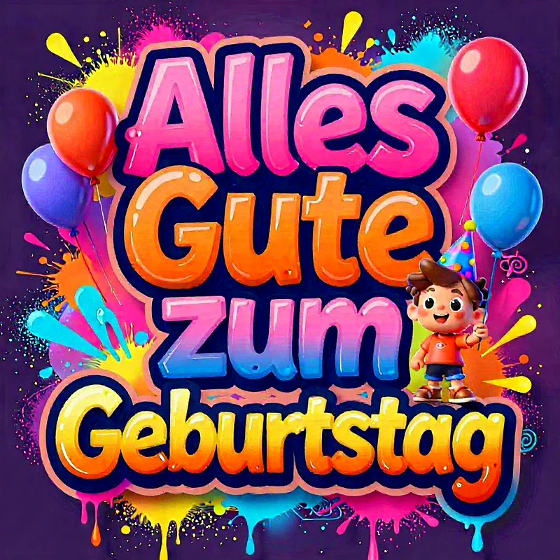 Bunte Geburtstagsfreude: Hier kommt der coolste Gruß für dein Wiegenfest!