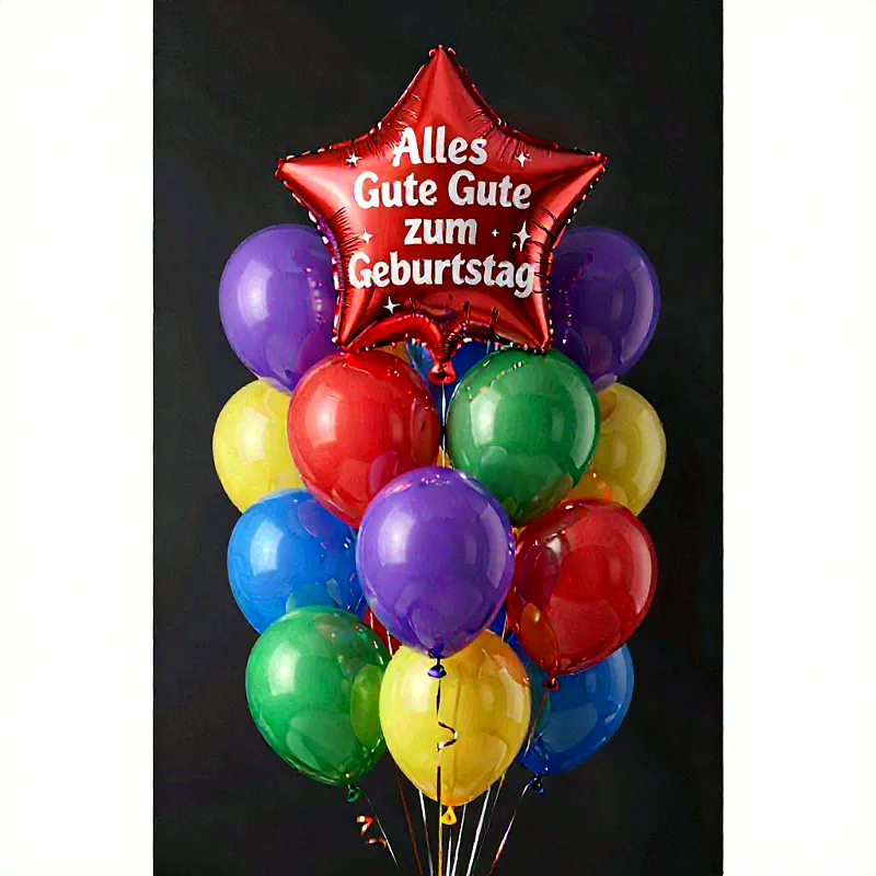 Bunte Geburtstagsgrüße mit Luftballons – Freude zum Teilen!