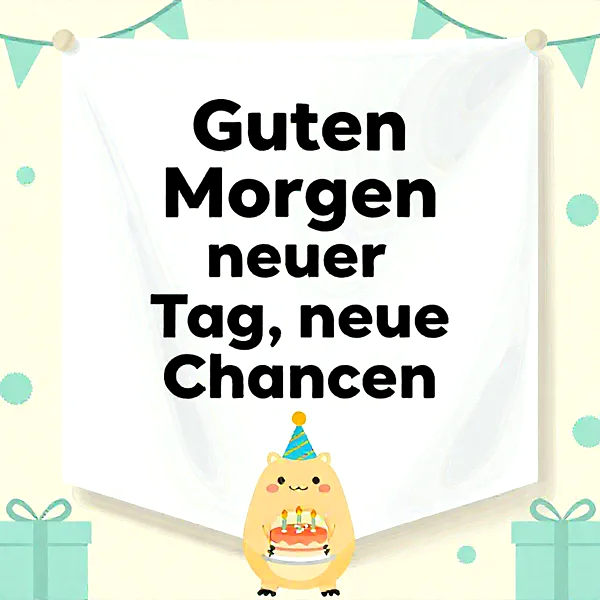 Fröhliche Geburtstagsgrüße mit süßem Hamster und festlicher Torte