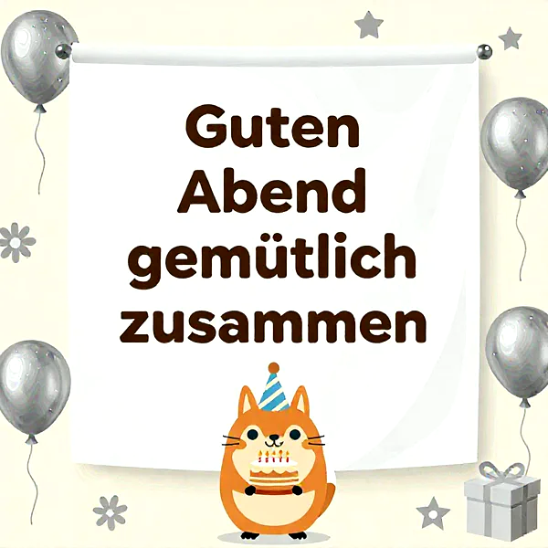 Gemütliche Geburtstagsgrüße mit süßem Eichhörnchen