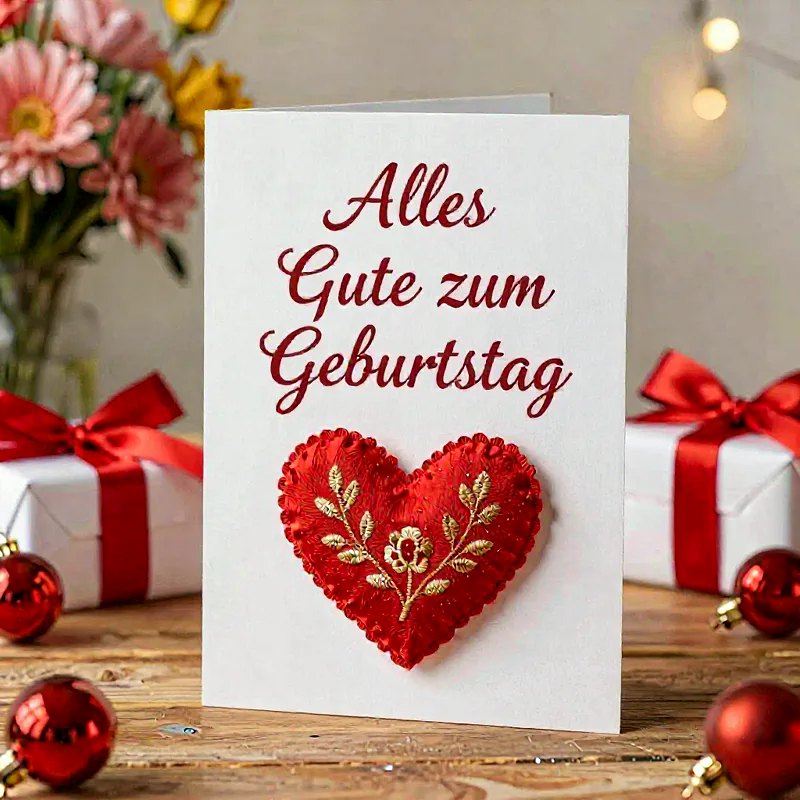 Herzliche Geburtstagsgrüße: Alles Gute mit diesem emotionalen Gruß