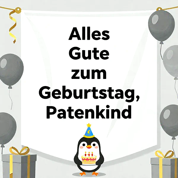 Herzliche Geburtstagsgrüße für mein liebes Patenkind – ein Tag voller Freude!