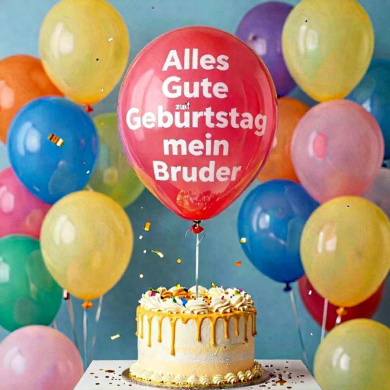 Herzliche Geburtstagsgrüße für meinen Bruder: Ein lieber Wunsch zum besonderen Tag