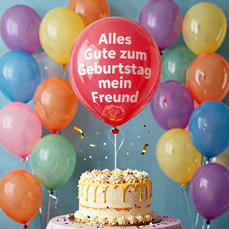 Herzliche Geburtstagsgrüße für meinen liebsten Freund – Ein Fest der Freude