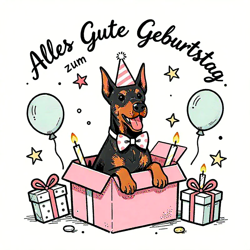 Herzliche Geburtstagsgrüße mit süßem Hund: Dein besonderer Wunsch zum Ehrentag!
