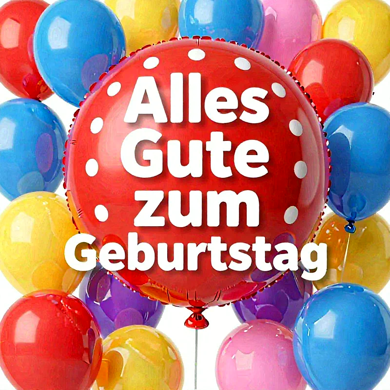 Herzliche Glückwünsche zum Geburtstag: Ein farbenfroher Gruß von Herzen