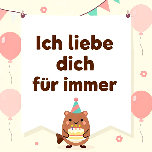 Ich liebe dich für immer: Liebevolle Geburtstagsgrüße für Herzensmenschen