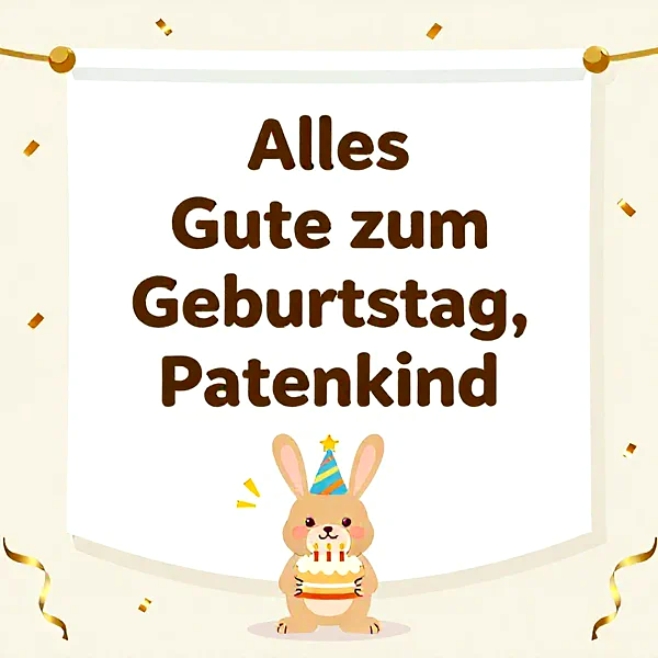 Liebevolle Geburtstagsgrüße für dein Patenkind