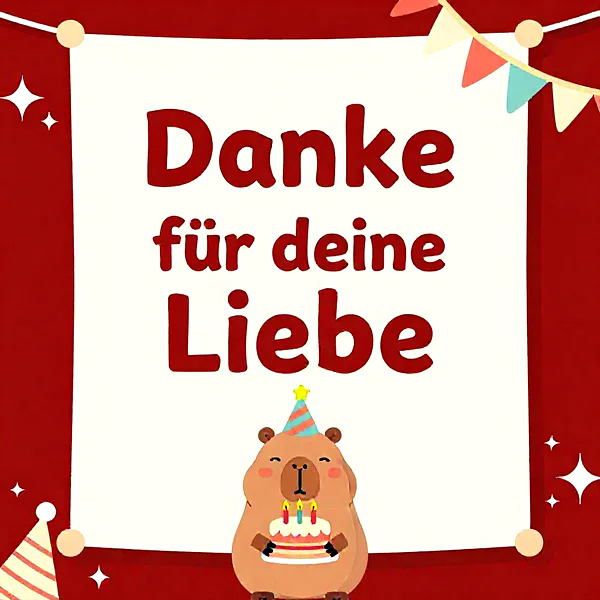 Liebevolle Geburtstagsgrüße mit süßem Bären und Torte