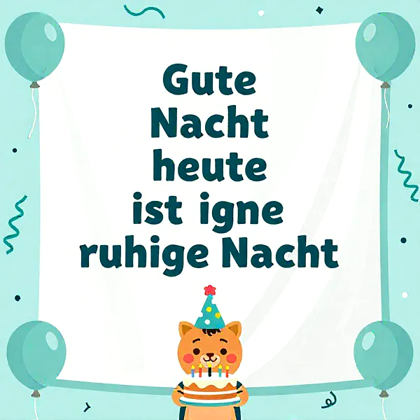 Liebevolle Geburtstagsgrüße mit süßem Katzenmotiv
