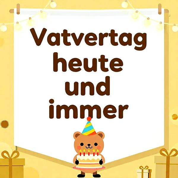 Süße Geburtstagsgrüße: Freude, heute und immerdar. Bärenliebe.
