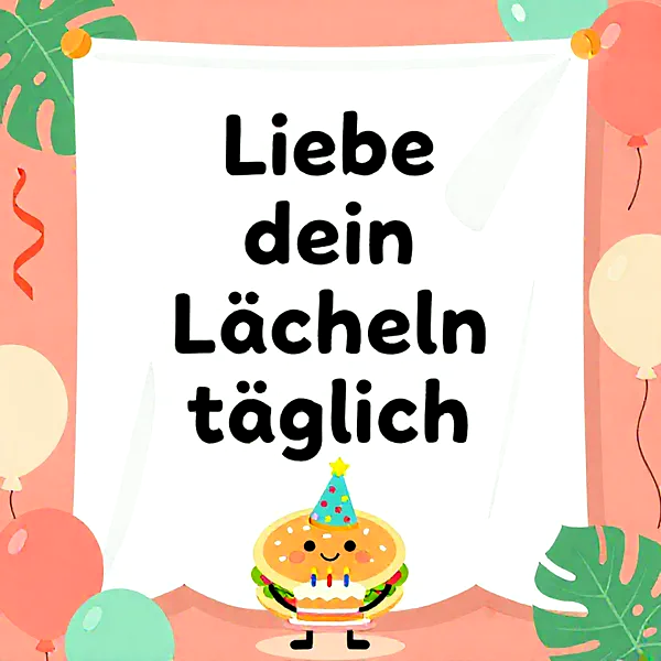 Süße Glückwünsche für ein strahlendes Lächeln – Dein Tag voller Freude