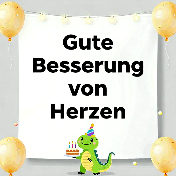 Süße Gute Besserung von Herzen – Diese Karte zaubert ein Lächeln!