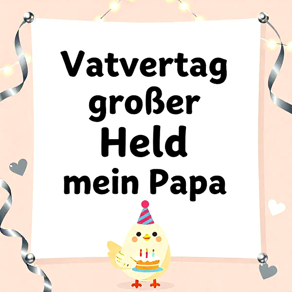 Vatertag: Großer Held mein Papa – süße Grüße für den besten Vater!