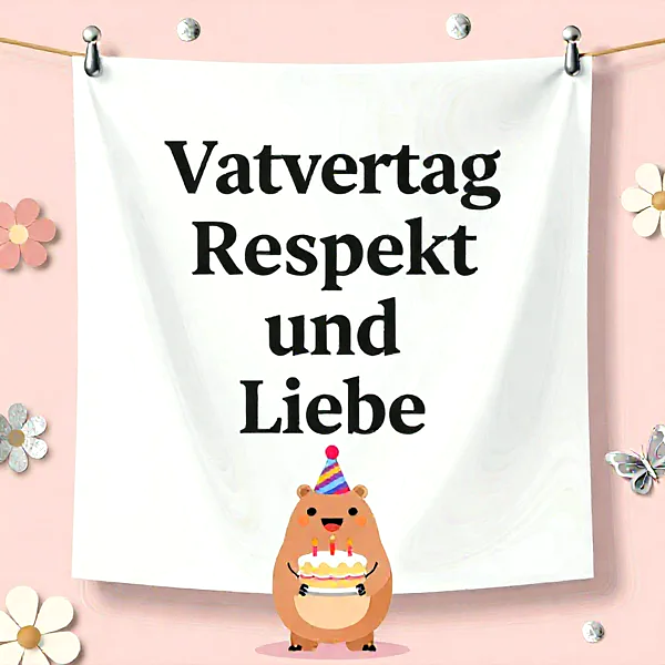 Vatertagsgruß mit Herz: Respekt und Liebe für den besten Papa