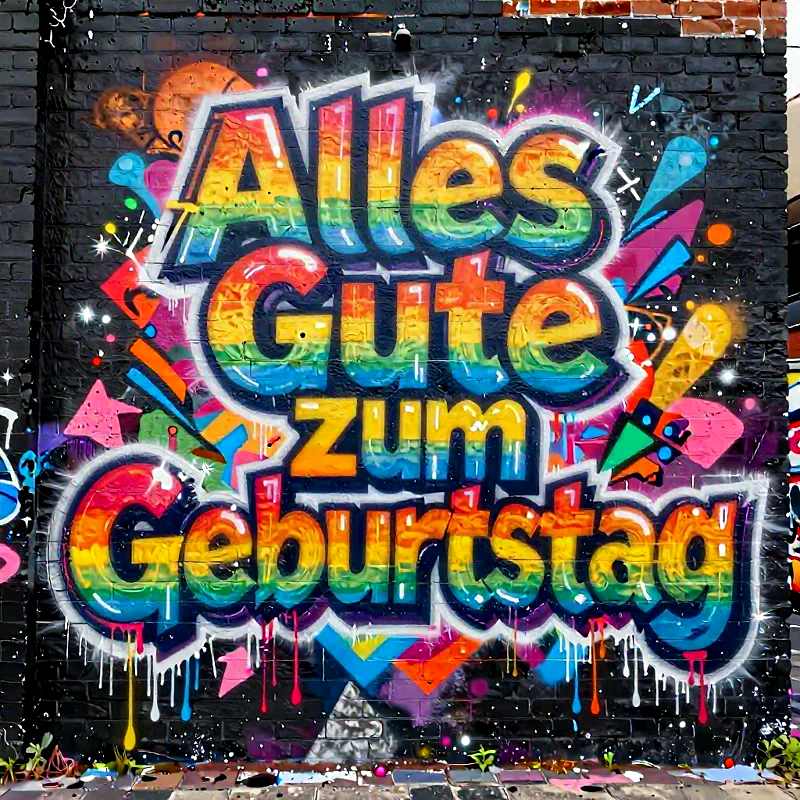 Vibrante Geburtstagsgrüße: Dein Tag soll leuchten – Alles Gute!