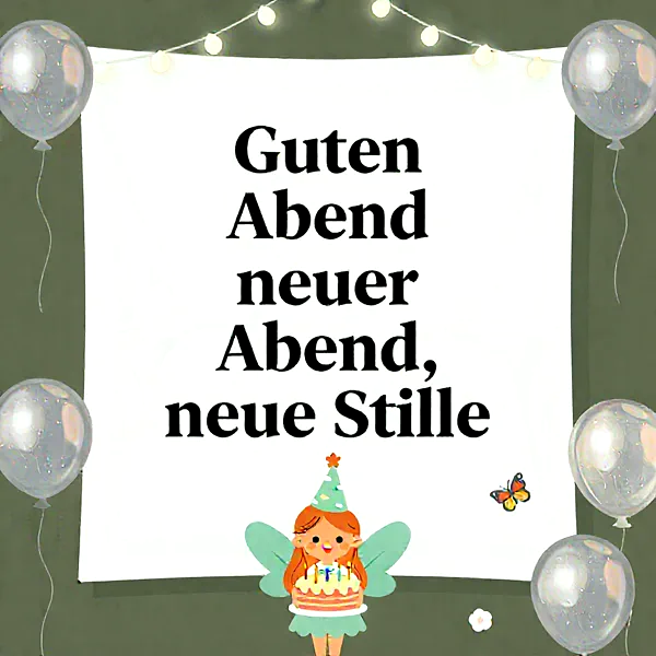 Zauberhafte Geburtstagsgrüße: Süße Fee feiert mit Kerzenlicht und Torte
