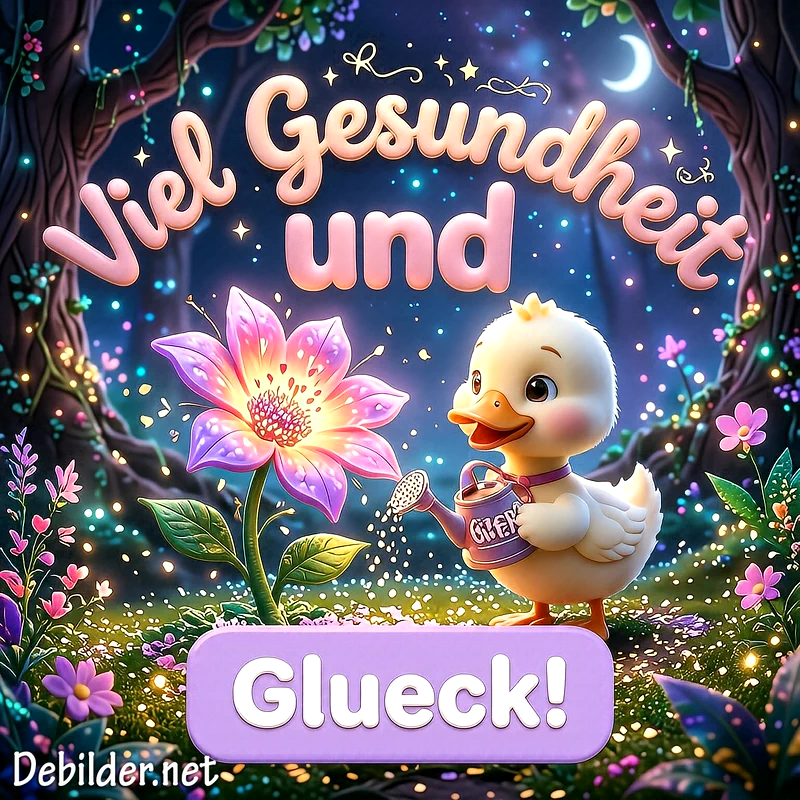 Ein Gruß der von Herzen kommt: Viel Gesundheit und Glück für dich!