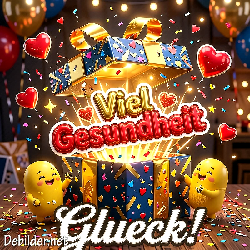Viel Gesundheit und Gluck! Herzenswünsche, die strahlen und beflügeln