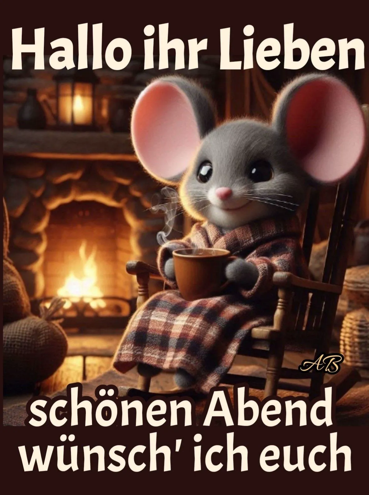Ein süßer Gruß für einen schönen Abend