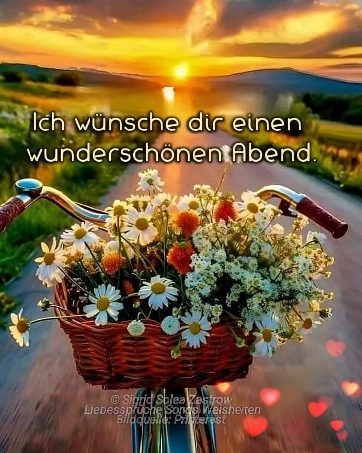 Wunderschönen Abend! Kostenloses Guten-Abend-Grußbild für dich