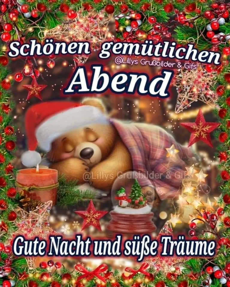Schönen Abend & Gute Nacht: Gemütliche Grüße für süße Träume verschicken