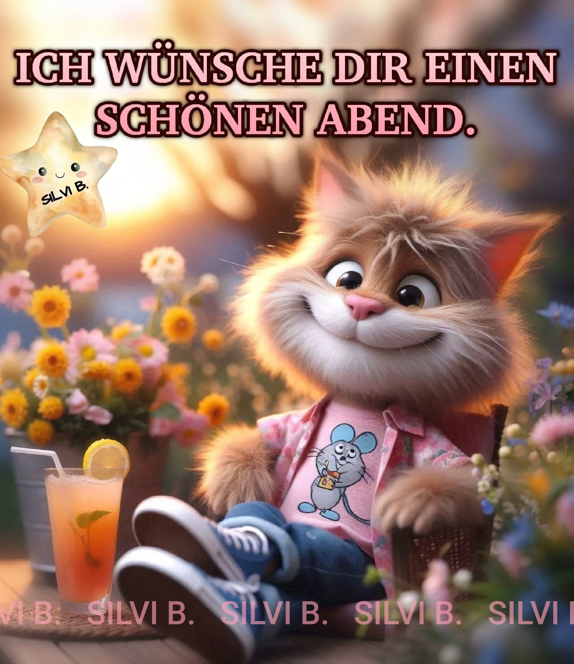 Ich wünsche dir einen schönen Abend! – Dein süßes Grußbild für den Feierabend
