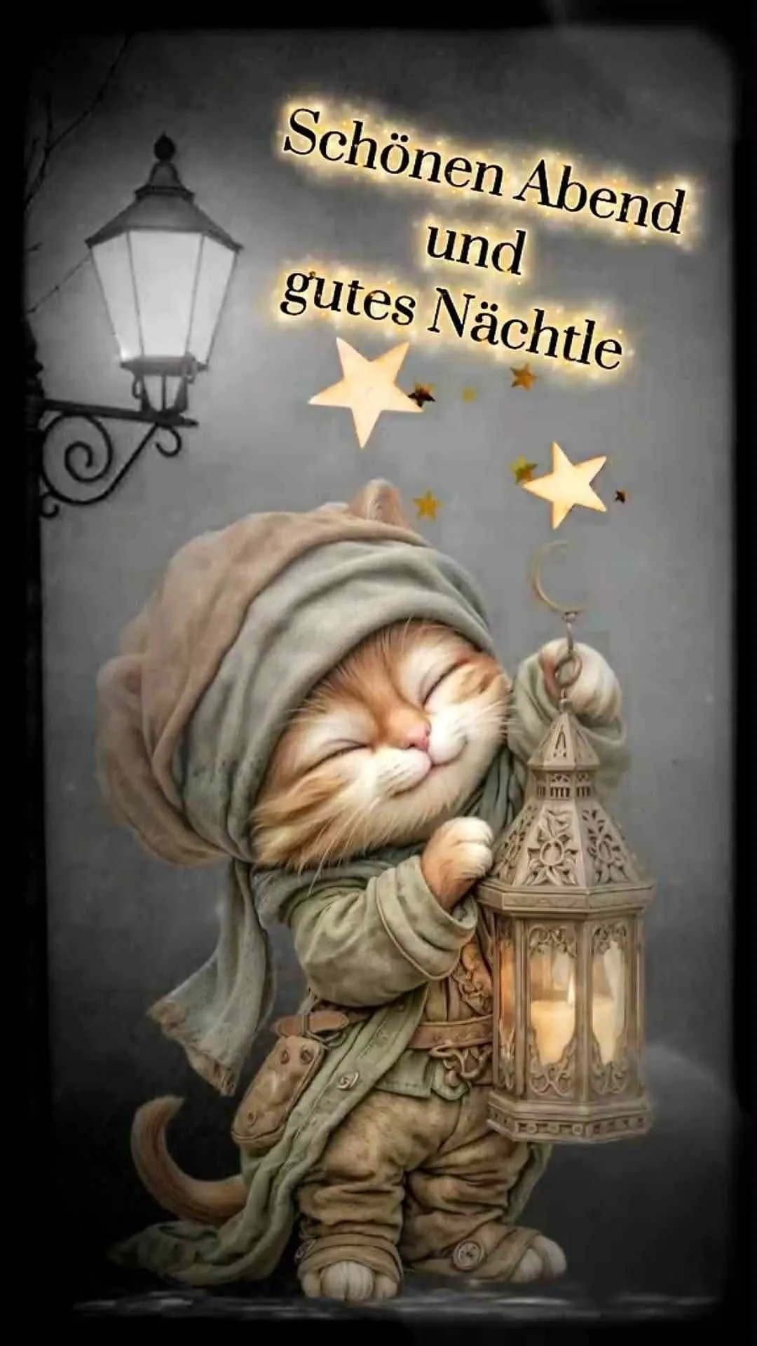 Schönen Abend und gutes Nächtle! Dein süßes Guten-Abend-Grußbild