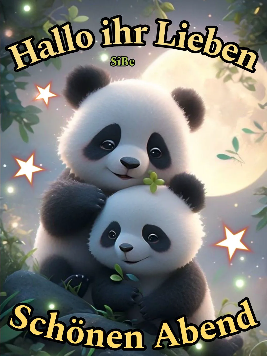 Hallo ihr Lieben: Schönen Abend wünschen & entspannte Grüße teilen!