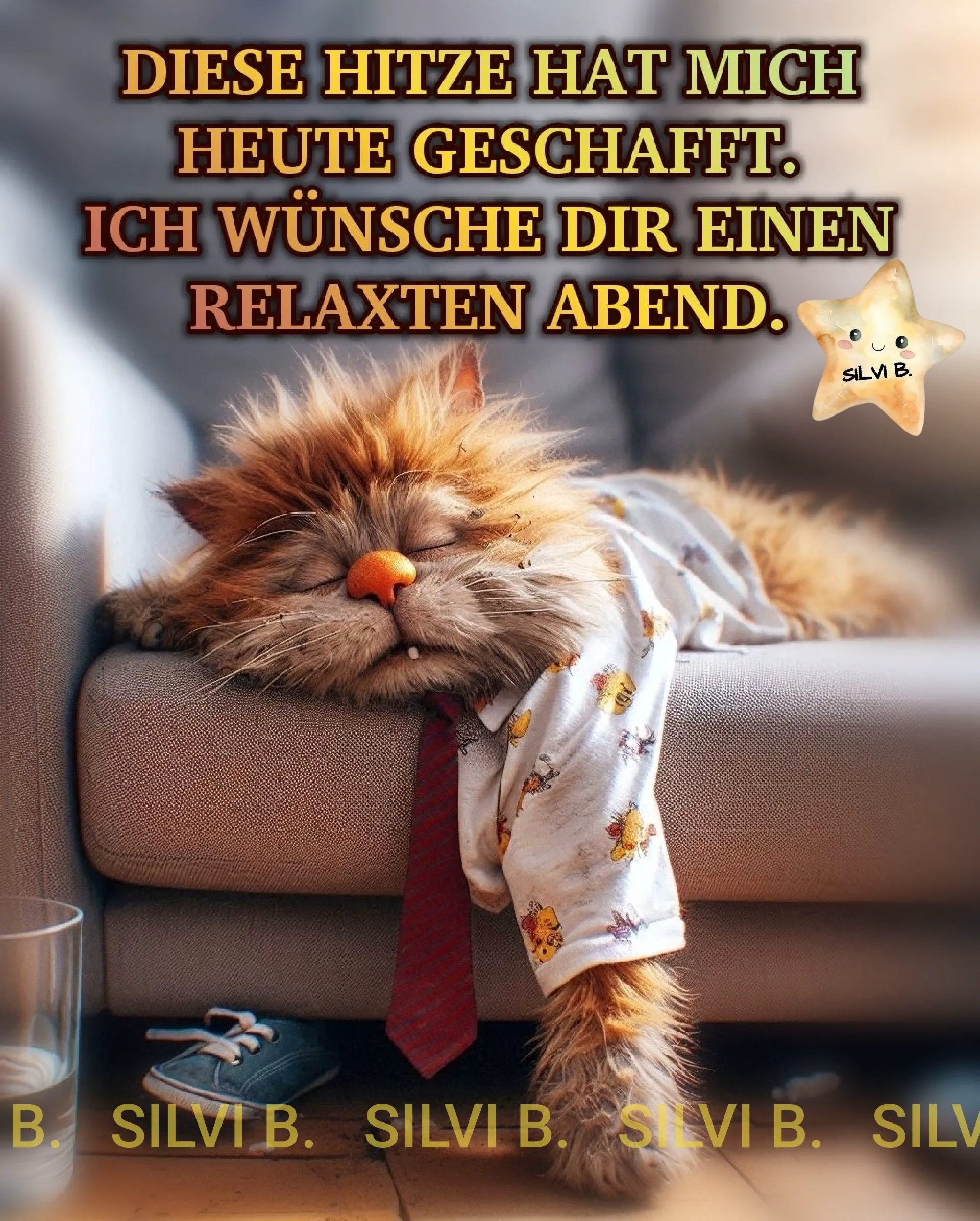 Relaxten Abend wünschen - Guten Abend Gruß